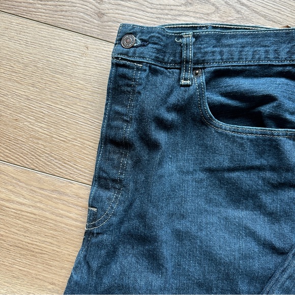 Levi’s 501 38x32 Jeans Dark Wash - Picture 4 of 9